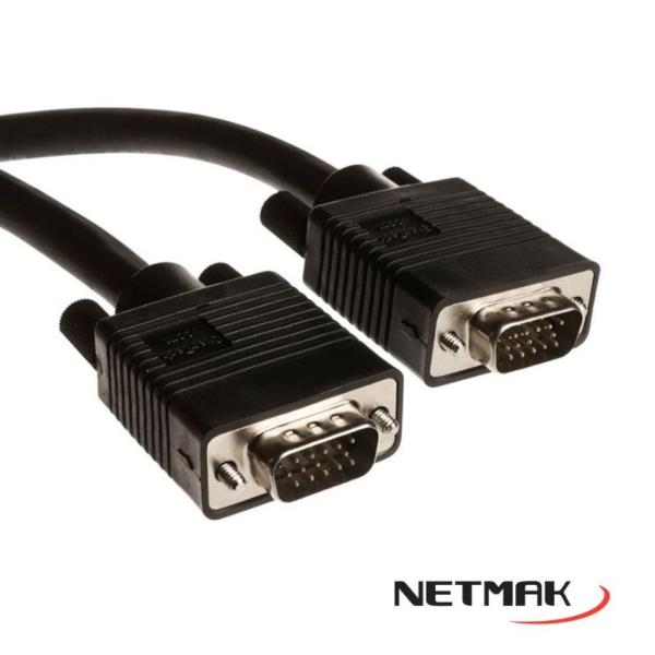 Câble VGA Hama 10m - Mâle/Mâle 15 Broches - Blindage Cuivre - Moniteur PC
